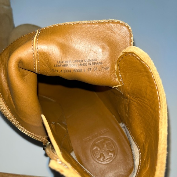 Tory Burch Shoes ~Tory Burch Suede Bootie ~Color: Tan ~Size: 7.5 - Picture 9 of 10